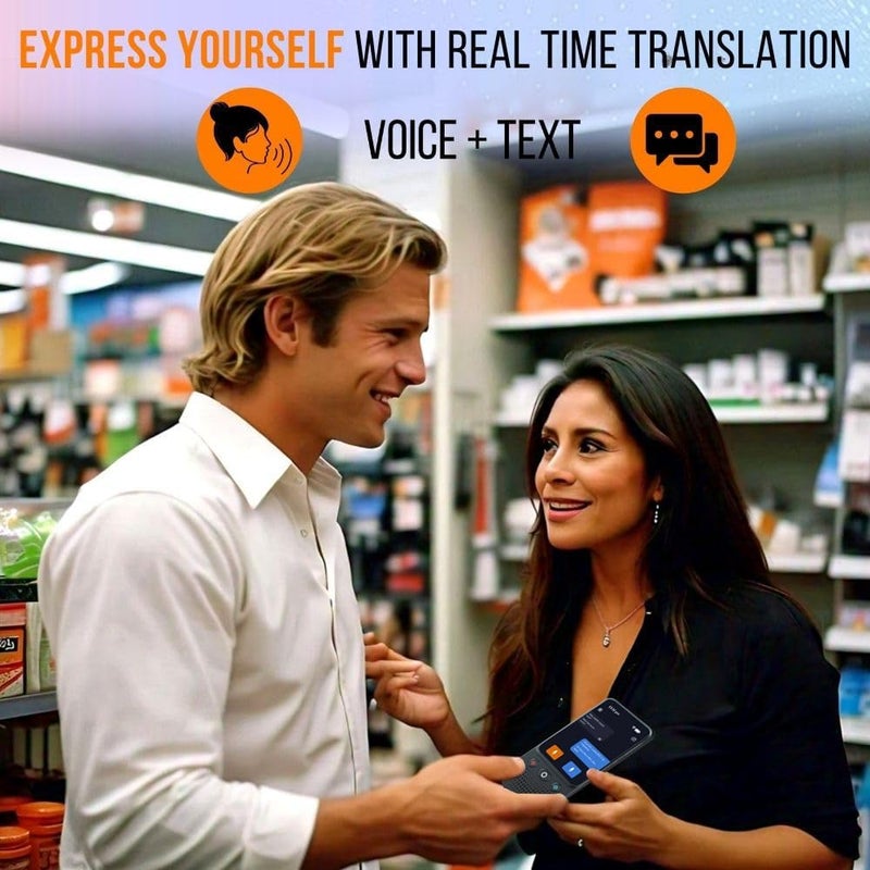 Herpla Language Translator Device, Voice/Text Bidirection Word Translator, 138 Languages Online/Offline Translator For business And Learning - Image 4